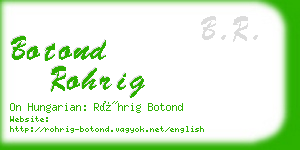 botond rohrig business card